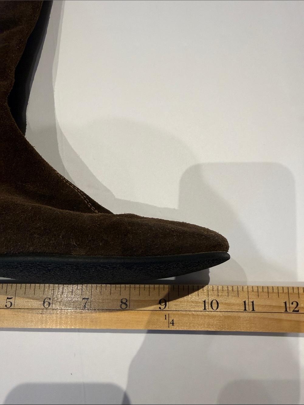 Boden Brown Suede Mid-Calf Flat Boots EU40 US 8.5 - Picture 9 of 11